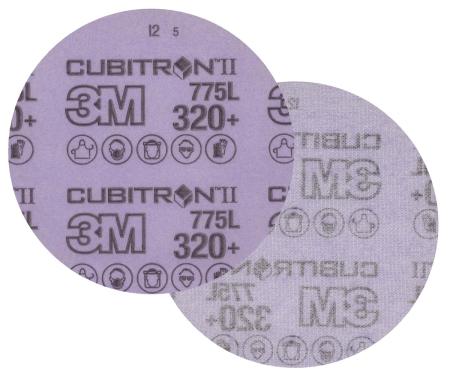 Preview: 3M™ Cubitron™ II Hookit™ Filmscheibe 775L, 125 mm, 320+, ungelocht