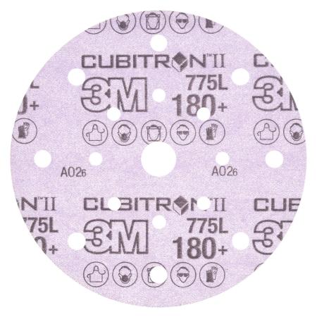 3M™ Cubitron™ II Hookit™ Filmscheibe 775L, 150 mm, 180+, 17-fach gelocht
