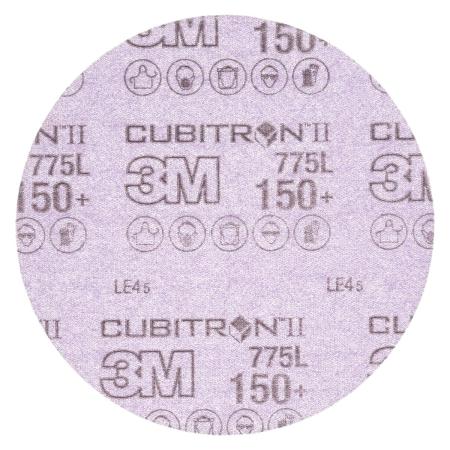 3M™ Cubitron™ II Hookit™ Filmscheibe 775L, 150 mm, 150+, ungelocht