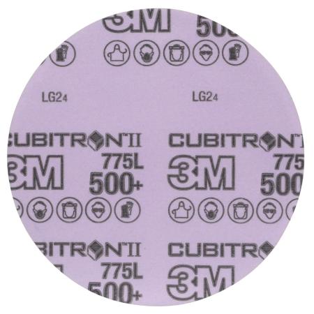 3M™ Cubitron™ II Hookit™ Filmscheibe 775L, 500+ 3MIL, 76.2 mm x NH, Die 300V, 50/Carton, 250 ea/Case
