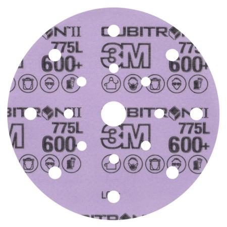 3M™ Cubitron™ II Hookit™ Filmscheibe 775L, 600+ 3MIL, 150 mm, 17HL, Die 600FL