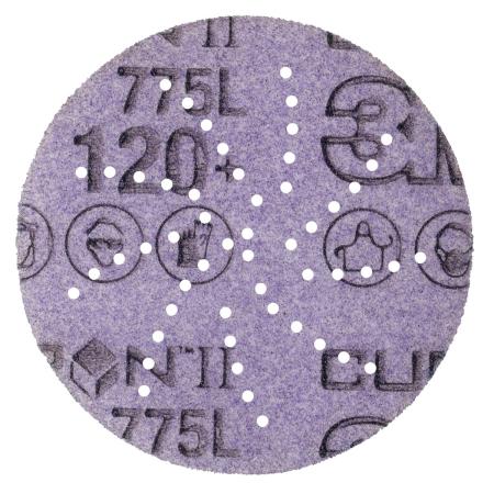 3M Xtract™ Cubitron™ II Filmscheibe 775L, 125 mm, 120+, multihole