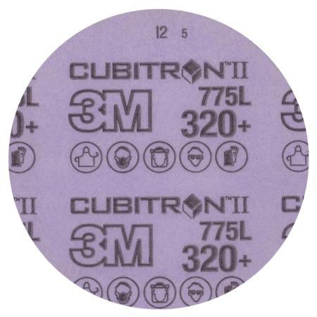 3M™ Cubitron™ II Hookit™ Filmscheibe 775L, 150 mm, 320+, ungelocht