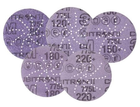 Preview: 3M™ Cubitron™ II Hookit™ Filmscheibe 775L, 75 mm, 80+, multihole