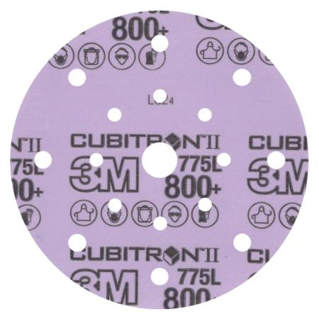 3M™ Cubitron™ II Hookit™ Filmscheibe 775L, 800+ 3MIL, 150 mm, 17HL, Die 600FL