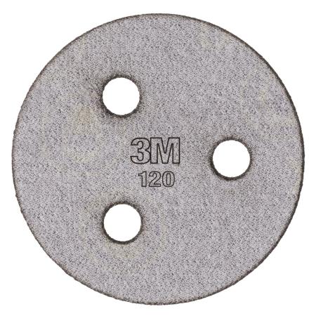Preview: 3M™ Cubitron™ II Hookit™ Gewebeschleifscheibe 947A, 75 mm, 120+, 3-fach gelocht
