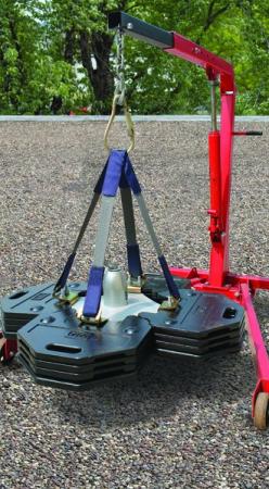 Preview: 3M™ DBI-SALA® Freistehender Gegengewichtsanker für Dachflächen, silbern, 2100180