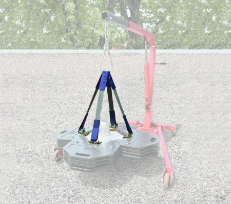 3M™ DBI-SALA® Freistehender Gegengewichtsanker für Dachflächen, silbern, 2100180