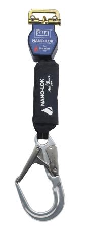 Preview: 3M™ DBI-SALA® Nano-Lok™ Höhensicherungsgerät für Arbeiten in heißen Umgebungen, Gewebe, Einzelstrang, Gurtband, 2,0 m, 3101522