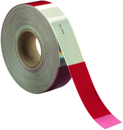 3M™ Diamond Grade™ Konturmarkierung 983-326, Rot/Weiß, 50,8 mm x 45,7 m