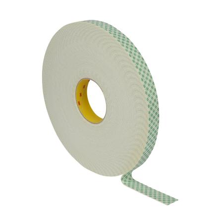3M™ Doppelseitiges Urethanschaum-Klebeband 4026, Weiß, 25 mm x 33 m, 1.6 mm
