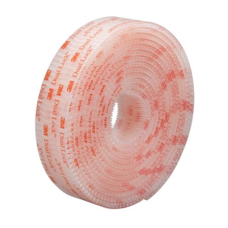 3M™ Dual Lock™ Flexibler Druckverschluss SJ3560, Transparent, 25 mm x 45.7, 5.7 mm, 40 Köpfe/cm², Außenbereich