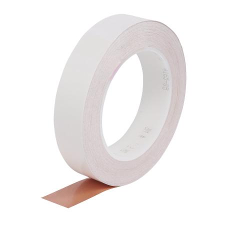 3M™ ET 1182 Kupferfolie glatt, mit leitfähigem Kleber beidseitig, Kupfer, 12 mm x 16,5 m x 0.09 mm