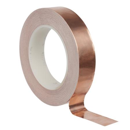 3M™ ET 1194 Kupferfolie glatt, mit nicht-leitfähigem Kleber, Kupfer, 12 mm x 33 m x 0.07 mm