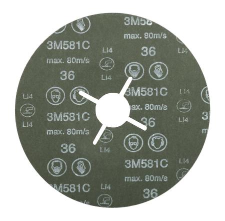 Preview: 3M™ Fiberscheibe 581C, 125 mm x 22 mm, P36