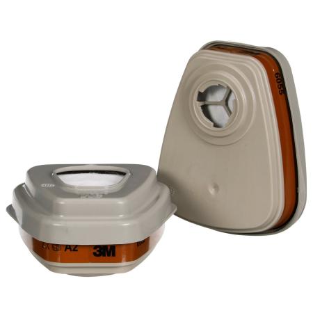 Preview: 3M™ Filtersatz 6002-1, A2P2 organische Dämpfe (2x6055, 2x5925, 2x501)