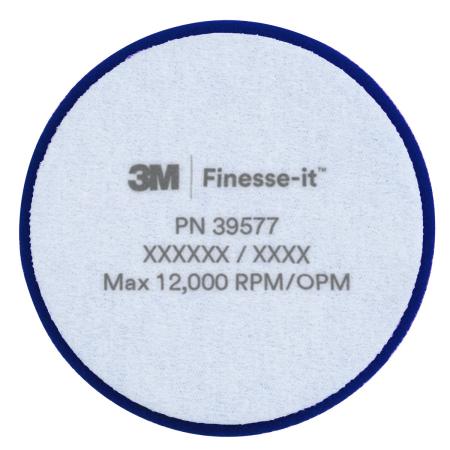 Preview: 3M™ Finesse-it™ Premium Schaumpolierpad, 39577, Blue, 82 mm, Convolute