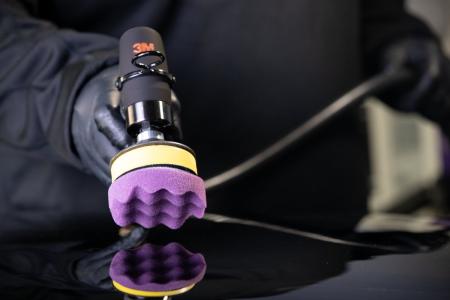 Preview: 3M™ Finesse-it™ Premium Schaumpolierpad, 40971, Pink, 95 mm, Convolute