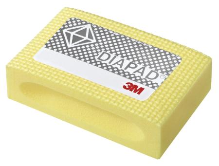 3M™ Flexible Diamond Hand Lap 6200J, M40, Yellow, 2-1/4 in x 3-3/4 in, 10 ea/Case