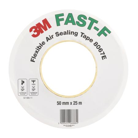 3M™ Flexibles Dehnbares Dichtband mit geteiltem Schutzpapier 8067E FAST-F, Braun, 50 mm x 25 m, 0.25 mm
