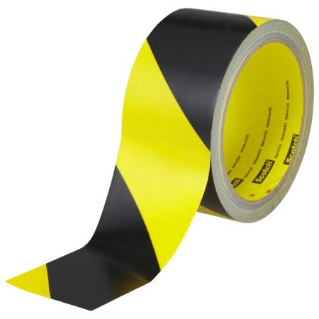 3M™ Gefahrenmarkierungsband 5702, Schwarz/Gelb, 50 mm x 33 m, 0.14 mm