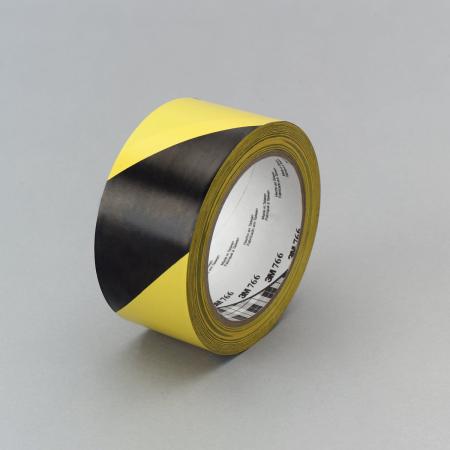 3M™ Gefahrenmarkierungsband 766i, Gelb/Schwarz, 1168 mm x 33 m