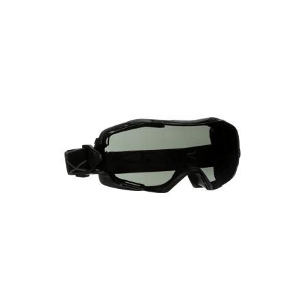 3M™ GoggleGear™ 6000 Vollsicht-Schutzbrille, schwarzer Rahmen, Scotchgard™ Anti-Fog-/Antikratz-Beschichtung (K&N), graue Scheibe, GG6002SGAF-BLK-EU, 10 pro Packung