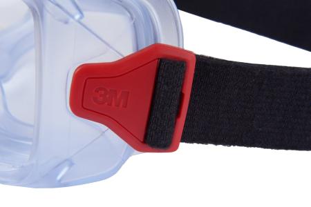 Preview: 3M™ GoggleGear™ Protective Goggle 3000 Series GG3001-AF, PVC Shroud, Clear AF/AS Lens, Cloth Strap, 10 EA/Case