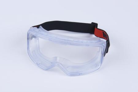 3M™ GoggleGear™ Vollsicht-Schutzbrille der Serie 3000, PVC-Schutzummantelung, transparente Scotchgard™ Anti-Fog-Scheibe, textiles Premium-Kopfband, GG3101-SGAF EU