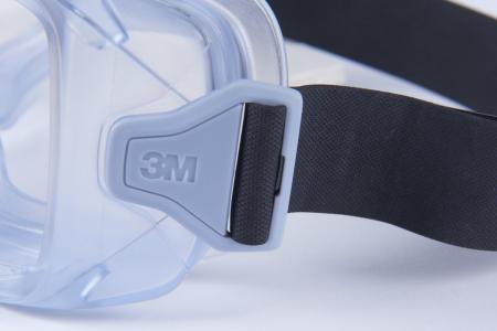 Preview: 3M™ GoggleGear™ Vollsicht-Schutzbrille der Serie 3000, PVC-Schutzummantelung, transparentes Anti-Fog-Acetatglas, Neopren-Kopfbebänderung, GG3201-AAF EU
