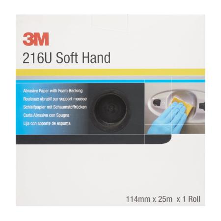 Preview: 3M™ Handrolle 216U Soft, 114 mm x 25 mm, P800, 50340
