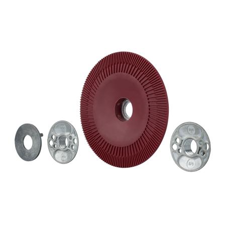 Preview: 3M™ Hochleistungsstützteller gerippt, rot, 115 mm, M14, gerippt, sehr hart