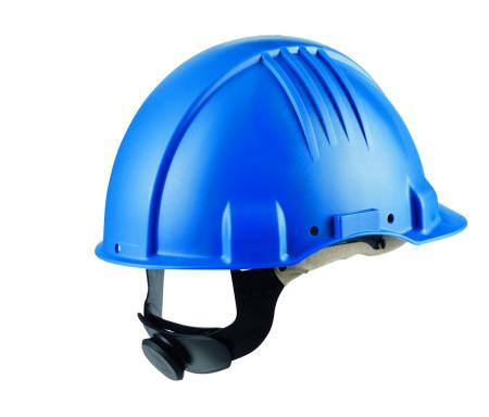 3M™ Hochtemperatur-Schutzhelm, Ratschenverschluss, nicht belüftet, dielektrisch 1000 V, Lederschweißband, Blau, G3501M-BB