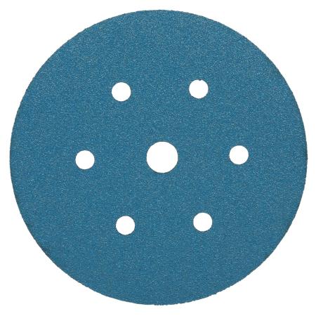 3M™ Hookit™ Blau Schleifscheibe 521U, 150 mm, Multihole, 80E, 36521