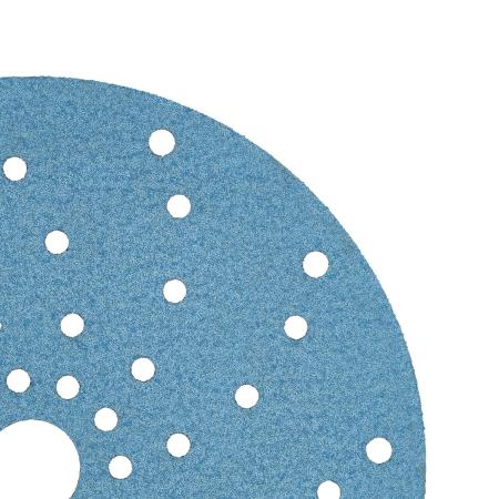 Preview: 3M™ Hookit™ Blau Schleifscheibe Multihole 325U, Blau, 150 mm, Multihole, 120, 51373