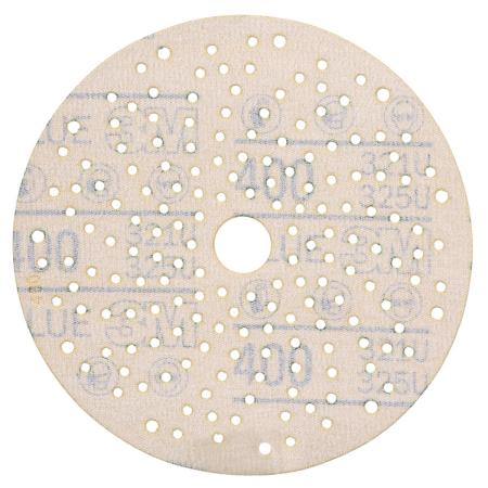 Preview: 3M™ Hookit™ Blau Schleifscheibe Multihole 325U, Blau, 150 mm, Multihole, 400, 51381