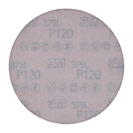 Preview: 3M™ Hookit™ Filmscheibe 375L, 150 mm, P120, ungelocht