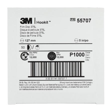 Preview: 3M™ Hookit™ Filmscheibe 375L, 150 mm, P800, 15-fach gelocht