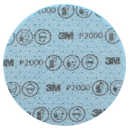 Preview: 3M™ Hookit™ Flexible Feinschleifscheibe, 125 mm, P2000, 33549