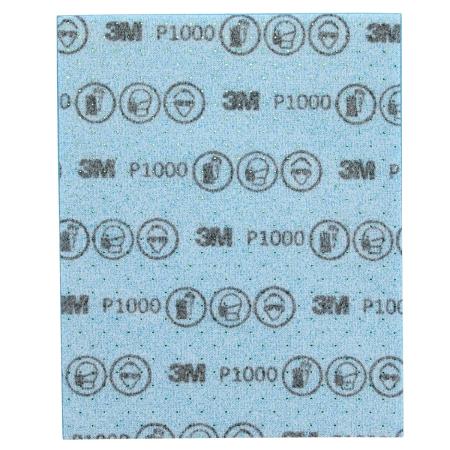 Preview: 3M™ Hookit™ Flexible Feinschleifstreifen, 139 mm x 172 mm, P1000, 33534