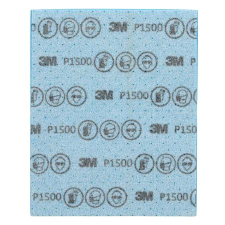 Preview: 3M™ Hookit™ Flexible Feinschleifstreifen, 139 mm x 172 mm, P1500, 33536