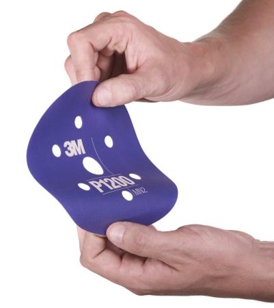 Preview: 3M™ Hookit™ Flexible Schleifscheibe 270J, 150 mm, 17-fach gelocht, P400, 34800