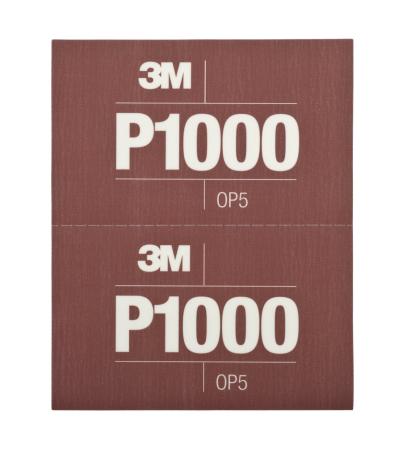 3M™ Hookit™ Flexible Schleifstreifen 270J, Braun, 140 mm x 171 mm, P1000, 34341