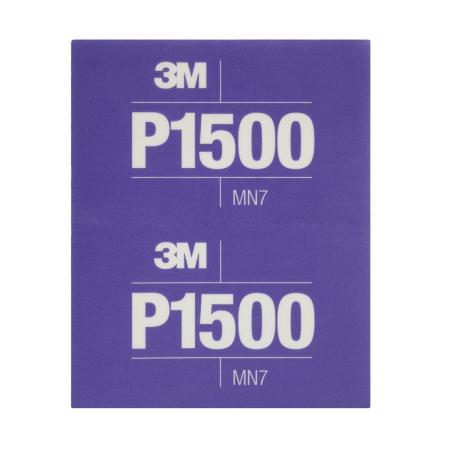 3M™ Hookit™ Flexible Schleifstreifen 270J, Purple, 140 mm x 171 mm, P1500, 34343