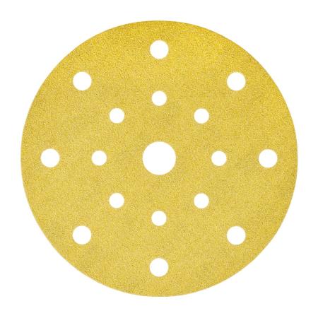 3M™ Hookit™ Gold Schleifscheibe 255P, 150 mm, 17-fach gelocht, P120, 51656