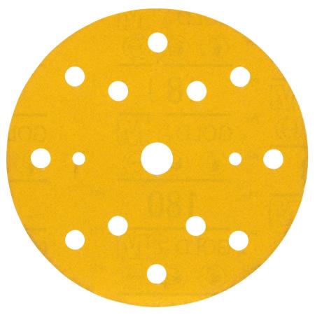 3M™ Hookit™ Gold Schleifscheibe 288U, 150 mm, 15-Loch, 180, 51547