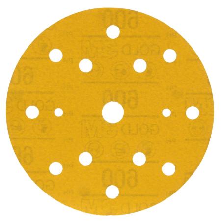 3M™ Hookit™ Gold Schleifscheibe 288U, 150 mm, 15-Loch, 600, 51555