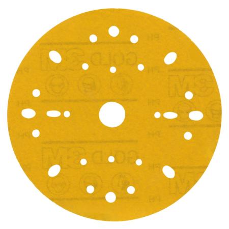 3M™ Hookit™ Gold Schleifscheibe 288U, 150 mm, Multihole, 400, 9288