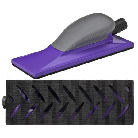 Preview: 3M™ Hookit™ Purple Premium Handblock, 70 mm x 198 mm, Multihole, 05171