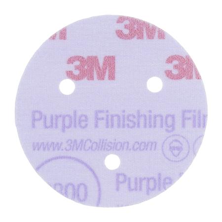 3M™ Hookit™ Purple Schleifscheibe 260L, 3-fach gelocht, 76 mm, P1500, 51257